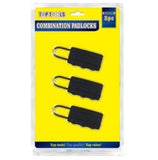 Combination Locks - 3 Pieces