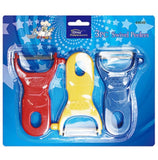 Colourful Swivel Peelers - 3 Pack