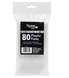 Plastic Forks - 80 Pack