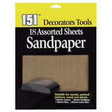 Assorted Sandpaper - 18 Set