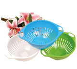 Plastic Colander - 3 Colours