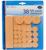 Falt Pads Adhesive Heavy Duty - 38 Pack