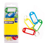 Colourful Key Tags - 20 Pieces