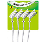 Washing Up Brushes - 4 Pack
