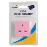 Pink Travel Adaptor - UK to EU