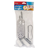 Assorted Kitchen Brushes - 4 Pack