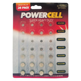 Button Cell Batteries - 28 Pack