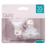 GU10 Halogen Light Bulbs 35w - 2 Pack