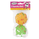 Squeaky Dog Balls - Twin Pack