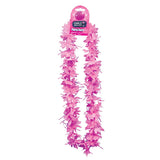 Pink Flower Garland With Tinsel