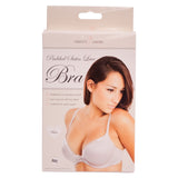 Padded Satin Lace Bra - White