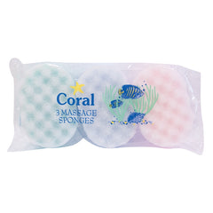 Bath Massage Sponges - 3 Pack