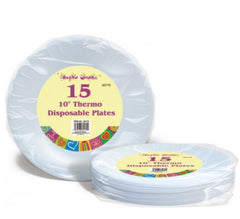 Thermo Disposable Plates - 15 Pack