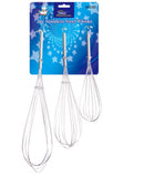 Stainless Steel Whisks  - 3 Pack