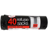 Refuse Bin Sacks - 40 Pack