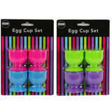 Colourful Egg Cups - 4 Pack