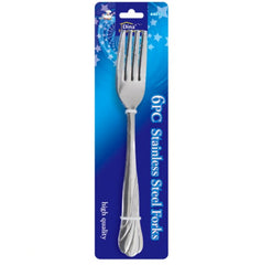 Stainless Steel Forks - 6 Pack
