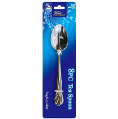 Stainless Steel Teaspoons - 8 Pack