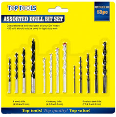 Assorted Drill Bit Set - 13 Piece