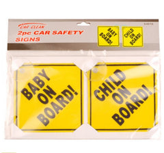 Car Safety Signs - 2 Set