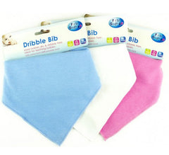 Baby Dribble Bib - 3 Colours