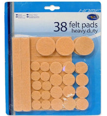 Falt Pads Adhesive Heavy Duty - 38 Pack
