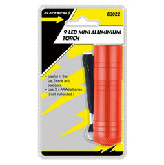 9 LED Mini Alluminium Torch