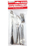 Mix Silver Disposable Cuttlery  -12 Pack