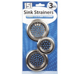 Metal Sink Strainers - 3 Pack