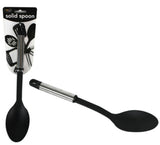 Solid Spoon with Metal Handle