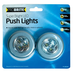 LED Push Lights - 2 Pack