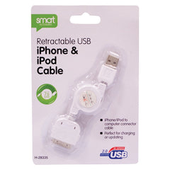 iPhone And iPod Retractable USB Cable