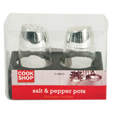 Salt And Pepper Pots In Holder