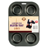 Non-stick Bun/Muffin Tray - 6 Cup