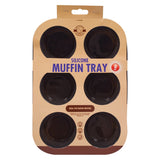 Silicone Bun/Muffin Tray - 6 Cup
