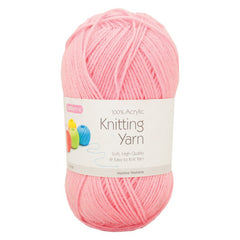 Baby Pink Acrylic Knitting Yarn 100g