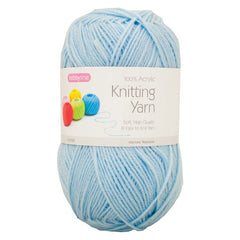 Baby Blue Acrylic Knitting Yarn 100g