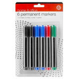 Permanent Markers 6 Pack