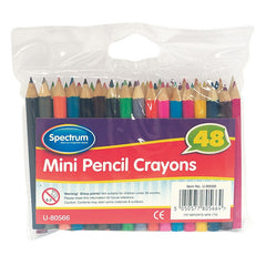 Mini Pencil Crayons - 48 Pack