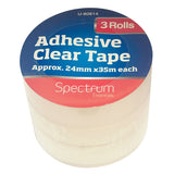 Clear Sticky Tape - 3 Pack