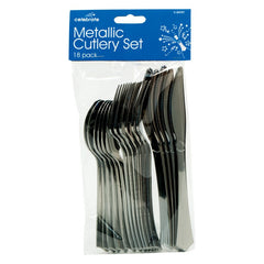 Metallic Cutlery Set - 18 Piece