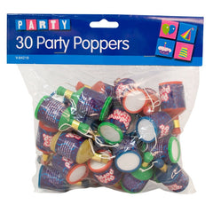 Party Poppers - 30 Pack