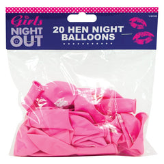 Hen Night Party Balloons - 20 Pack